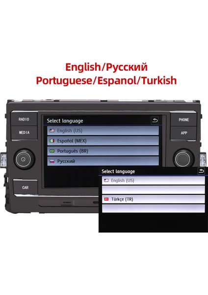 Volkswagen Rcd 330 Dokunmatik Multimedya Ünitesi – Carplay / Android Auto Destekli – Golf 7-7.5 / Passat B8 Uyumlu