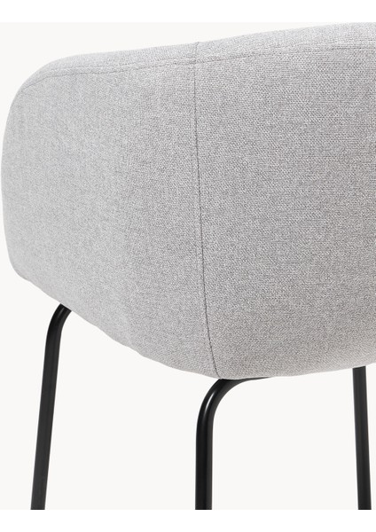 Alani Kolçaklı Sandalyeler - Antrasit, Konforlu Tasarım (2 Adet)