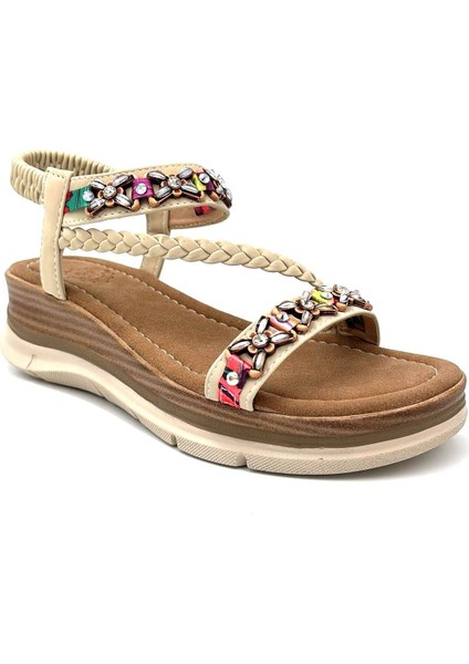 Papi Poli Hafif Taban Kadın Sandalet Ten fiyatları