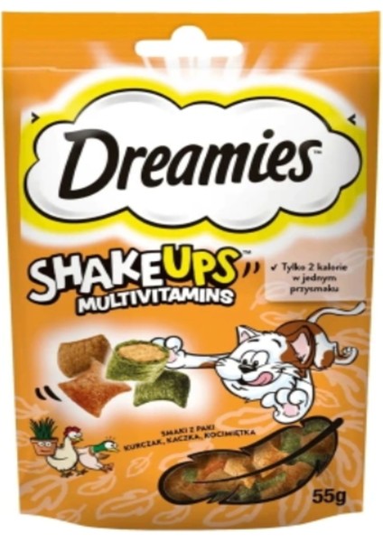Ödül Maması Shakeups Tavuk Kedi Nanesi & Ördekli 55 gr *3'lü