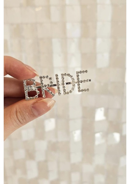 Taşlı Bride Toka Gümüş Gelin Aksesuarları modelleri