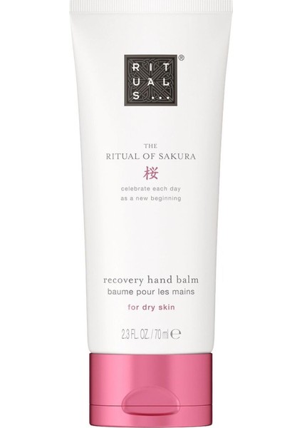 Of Sakura İyileşme El Balsamı 70 ml, Doğal İçerikli, Kuru Eller İçin Besleyici El Kremi