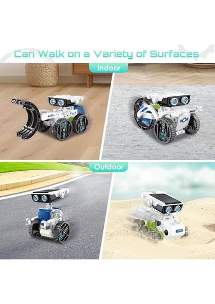 12SI1 Arada Güneş Enerjili Robot Oyuncağı, 8-13 Yaş Çocuklar Için Dıy Stem Yapı Kiti modelleri