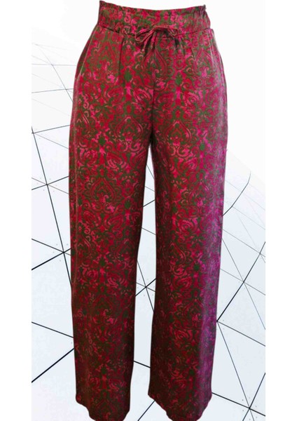 100 %100 Pamuk Viskon Pantolon Cepli