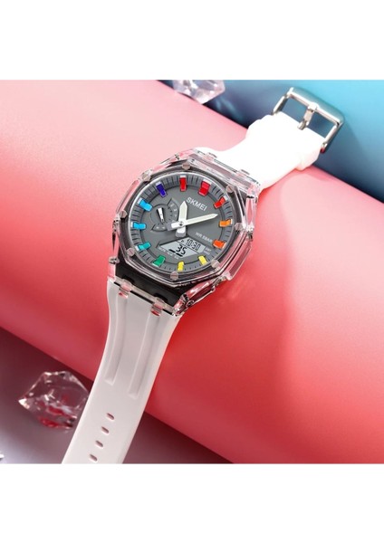 Skmei 2100 Renkli Spor Tasarım LED Erkek / Kadın Kol Saati indirimleri