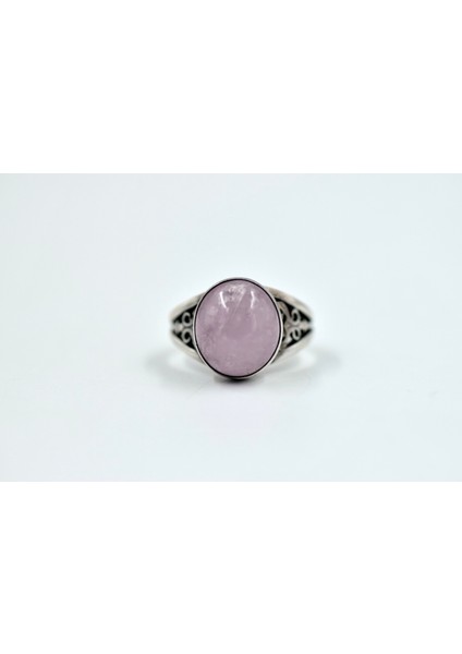 Pembe Kuvars Gümüş Yüzük modelleri