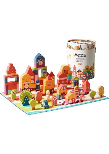 Creative City 120 Parça Blok Oyuncak Seti