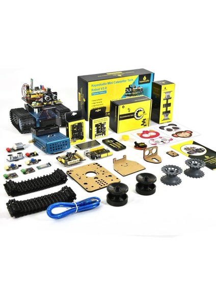 Arduino Uyumlu Robot Tank Kiti, Scratch/arduino ile Programlanabilir Stem Robotu, Dıy Eğitim Seti"