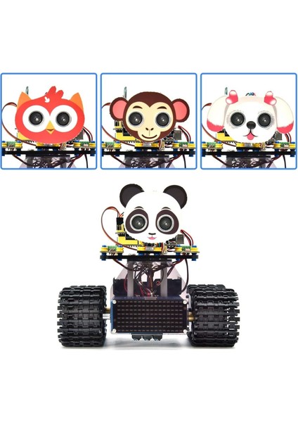 Arduino Uyumlu Robot Tank Kiti, Scratch/arduino ile Programlanabilir Stem Robotu, Dıy Eğitim Seti"