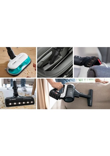 BCS71HYG1 2'si 1 Arada Süpürme ve Silme Unlimited 7 Prohygienic Aqua Beyaz