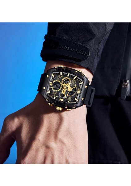 Smael 8109 Chrono Watch Silikon Kordon Lüks Spor Erkek Kol Saati fiyatları