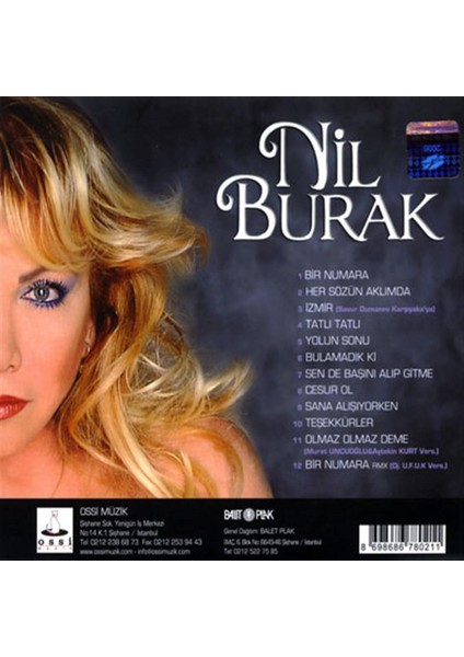 Nil Burak Bir Numaramsın - CD fiyatları