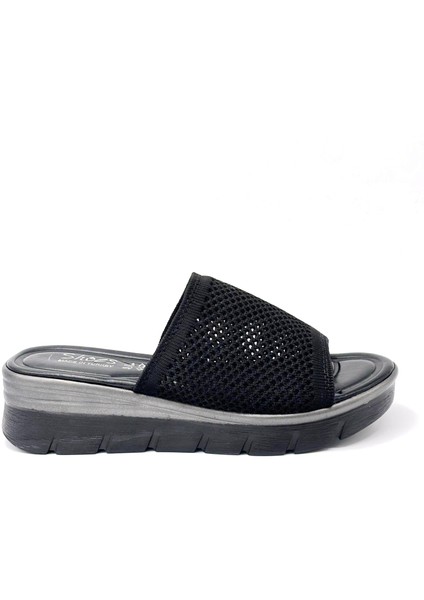 Poli Hafif Taban Günlük Triko Kadın Terlik Siyah indirimleri