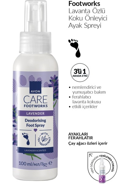 Foot Works Lavanta Özlü Gece Ayak Kremi ve Ayak Spreyi Paketi 150 ml 100 ml Nemlendirici fiyatları