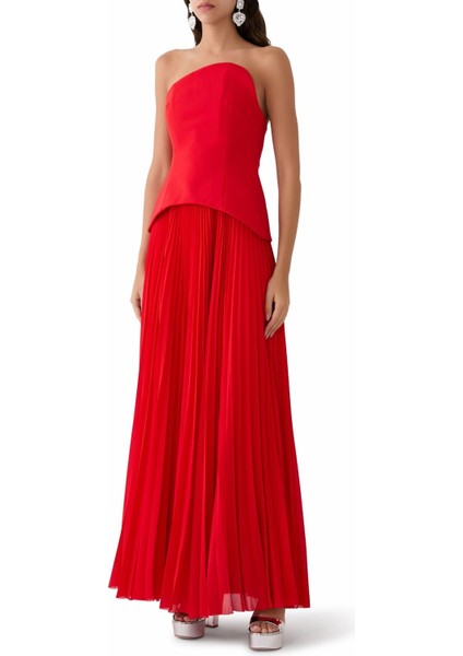 Britt Maxi Dress Askısız Maxi Elbise Pembe fiyatları