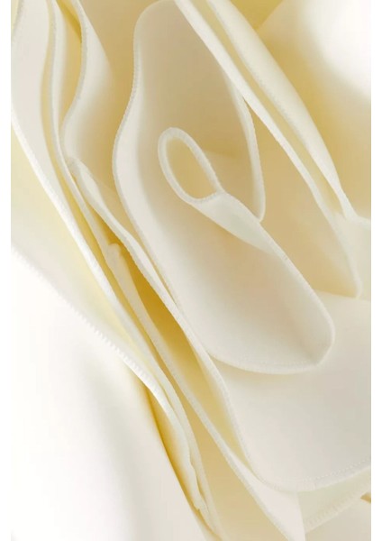 Wynyard Tek Omuzlu Maxi Elbise, Beyaz Rozet Detaylı fırsatları