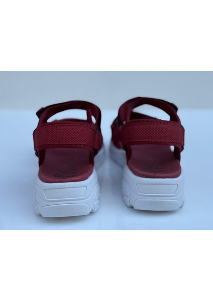 INTYD20B02 Bordo Kadın Sandalet