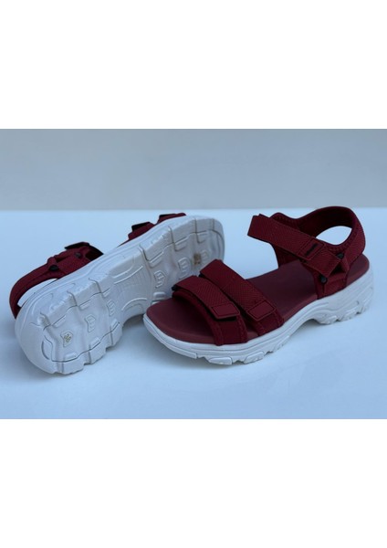 INTYD20B02 Bordo Kadın Sandalet