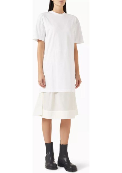 Oversize Tişört Midi Elbise Rahat ve Modern Günlük Şıklık