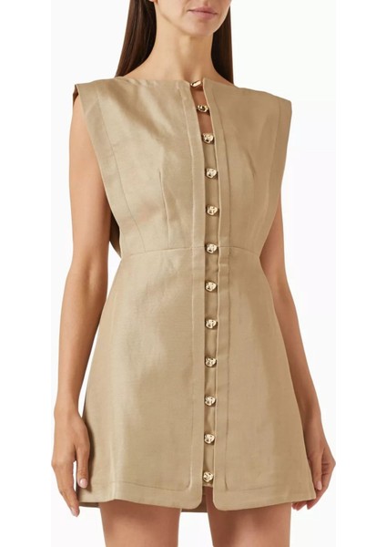 Cinderford Mini Elbise, Viskon Karışımlı