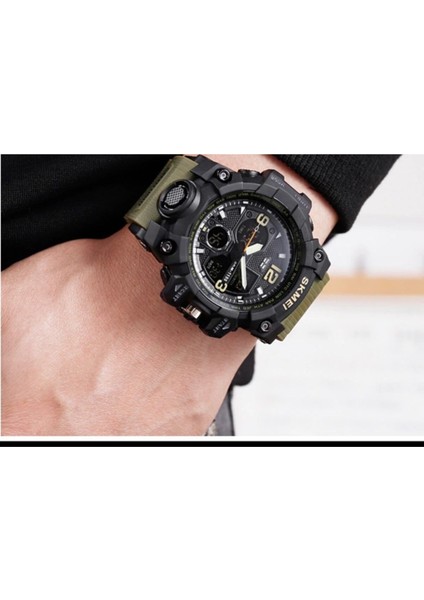 Skmei 1155B Erkek Kol Saati Digital - Analog Ekran Silikon Kordon fiyatları