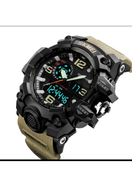 Skmei 1155B Erkek Kol Saati Digital - Analog Ekran Silikon Kordon fırsatları