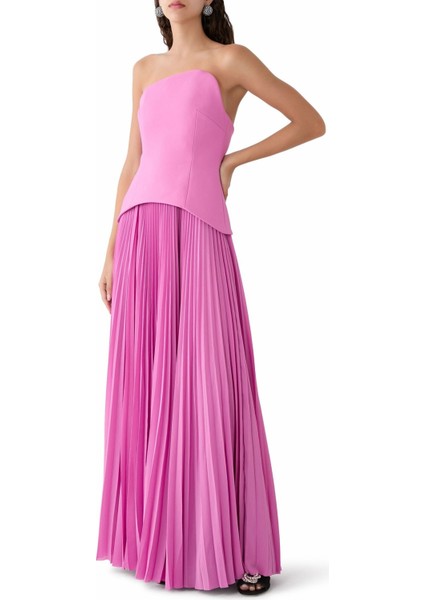Britt Maxi Dress Askısız Maxi Elbise Pembe fiyatları