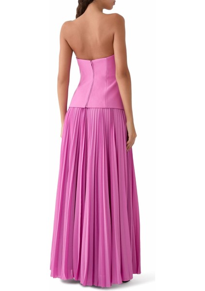 Britt Maxi Dress Askısız Maxi Elbise Pembe fırsatları