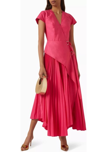 Docklands Fuschia Kemerli Midi Elbise fiyatları