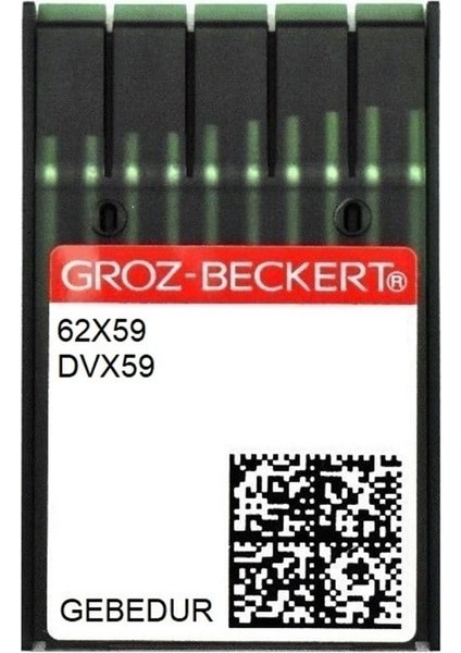 Uzun Lastik Dikiş İğnesi / DVX59 (62X59) GEBEDUR 24/180 100ADET