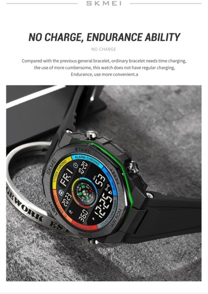 Skmei 2209 Pusulalı Spor Erkek Kol Saati