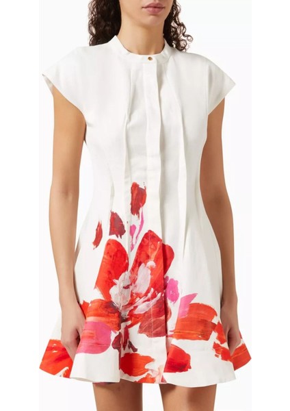 Chapelhill Mini Elbise, Wildberry Bloom Desenli