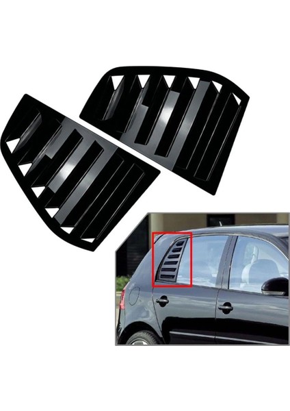 Vw Golf 5 Kelebek Cam Vizörü Piano Black 2003-2009 fırsatları
