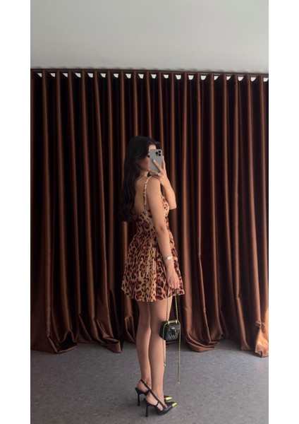 Kadife Leopar Elbise fiyatları