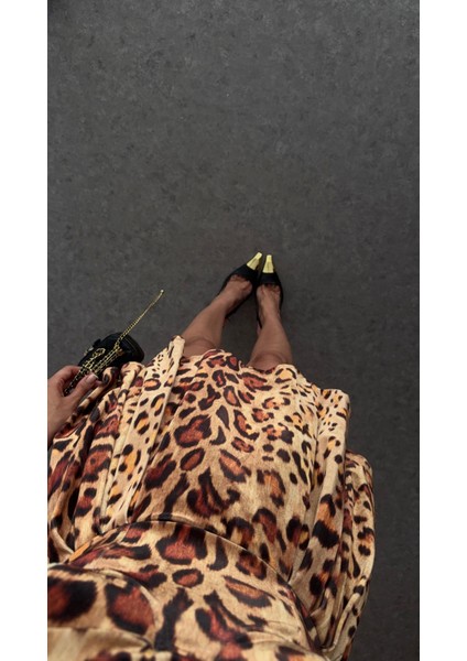 Kadife Leopar Elbise fırsatları