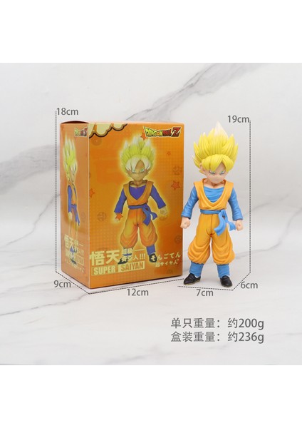 Animasyon Büyük Dragon Ball Sun Wukong Şekilli Kalıp Süsleme Gogeta Vegetto Saiyan (Yurt Dışından)