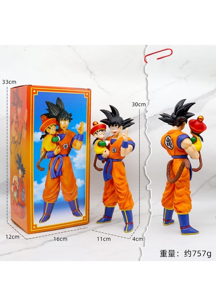 Animasyon Büyük Dragon Ball Sun Wukong Şekilli Kalıp Süsleme Gogeta Vegetto Saiyan (Yurt Dışından)