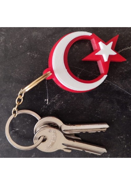 Türk Bayrağı Anahtarlık