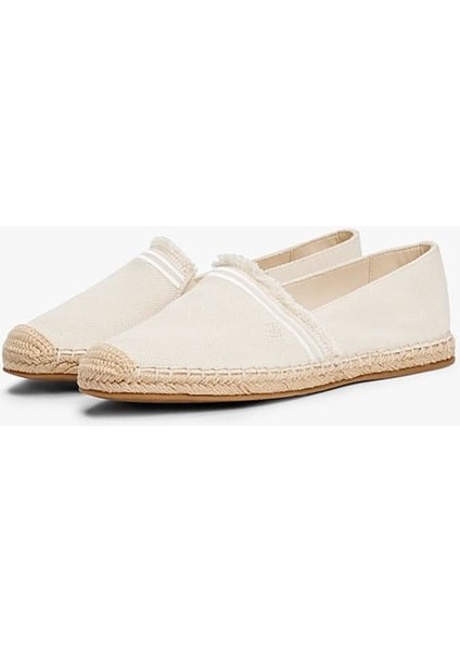 Kadın Püskül Detaylı Espadril - Krem