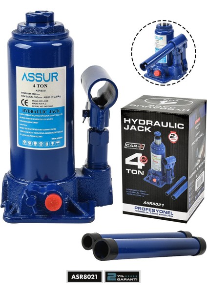 4 Ton Oto Kriko Araç Kaldırma Krikosu Şişe Kriko Hidrolik Kaldırma