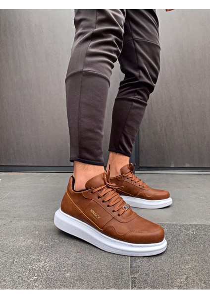 J040 Bağcıklı Ortopedik Taban Erkek Günlük Sneaker Spor Ayakkabı Bt Taba fiyatları