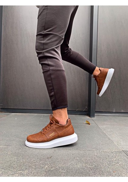 J040 Bağcıklı Ortopedik Taban Erkek Günlük Sneaker Spor Ayakkabı Bt Taba modelleri