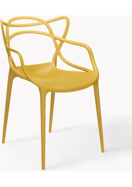 Kartell Masters Sandalye Seti (2 Adet): Güneş Sarısı, Istiflenebilir fiyatları