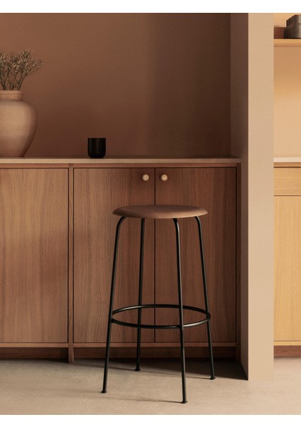 Afteroom Deri Bar Taburesi - Siyah, Minimalist Metal Ayaklı fiyatları