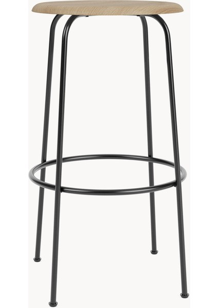 Afteroom Deri Bar Taburesi - Siyah, Minimalist Metal Ayaklı modelleri