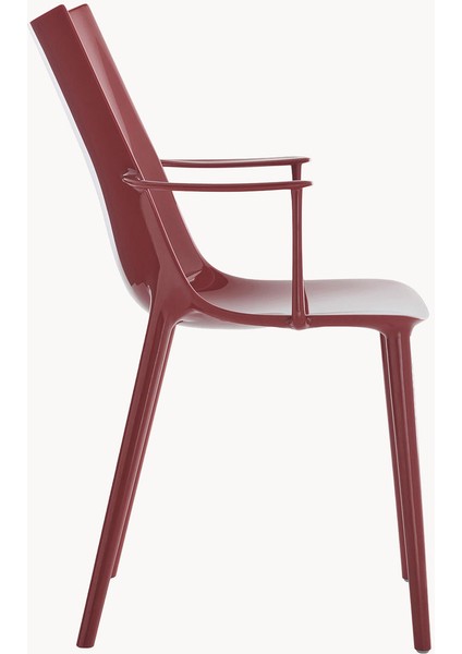 H.h.h. Kolçaklı Sandalye - Parlak Siyah Plastik fiyatları