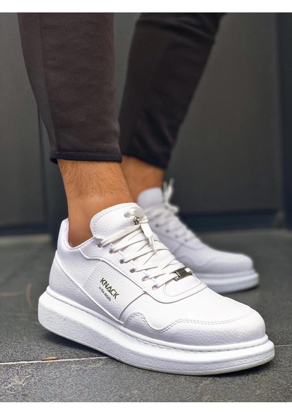 J040 Bağcıklı Ortopedik Taban Erkek Günlük Sneaker Spor Ayakkabı Bt Beyaz fiyatları