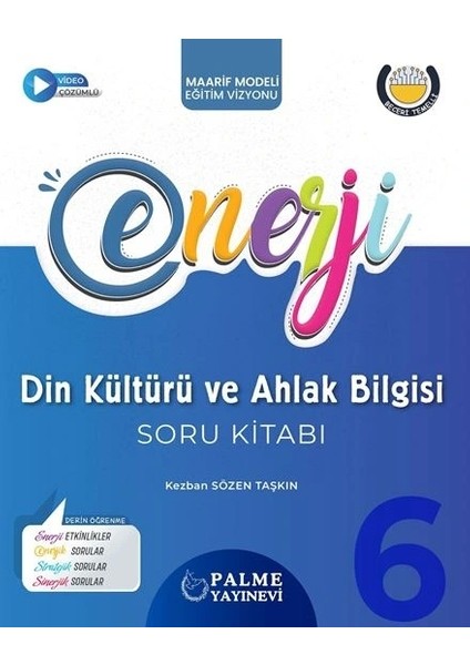 Palme 6.sınıf Enerji Din Kültürü ve Ahlak Bilgisi Soru Kitabı Yeni