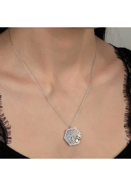 Swarovski Taşlı Gümüş Arı Bayan Kolye fiyatları