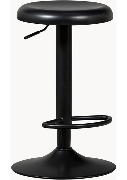 Isaac Ayarlanabilir Metal Bar Taburesi - Siyah, Modern Tasarım